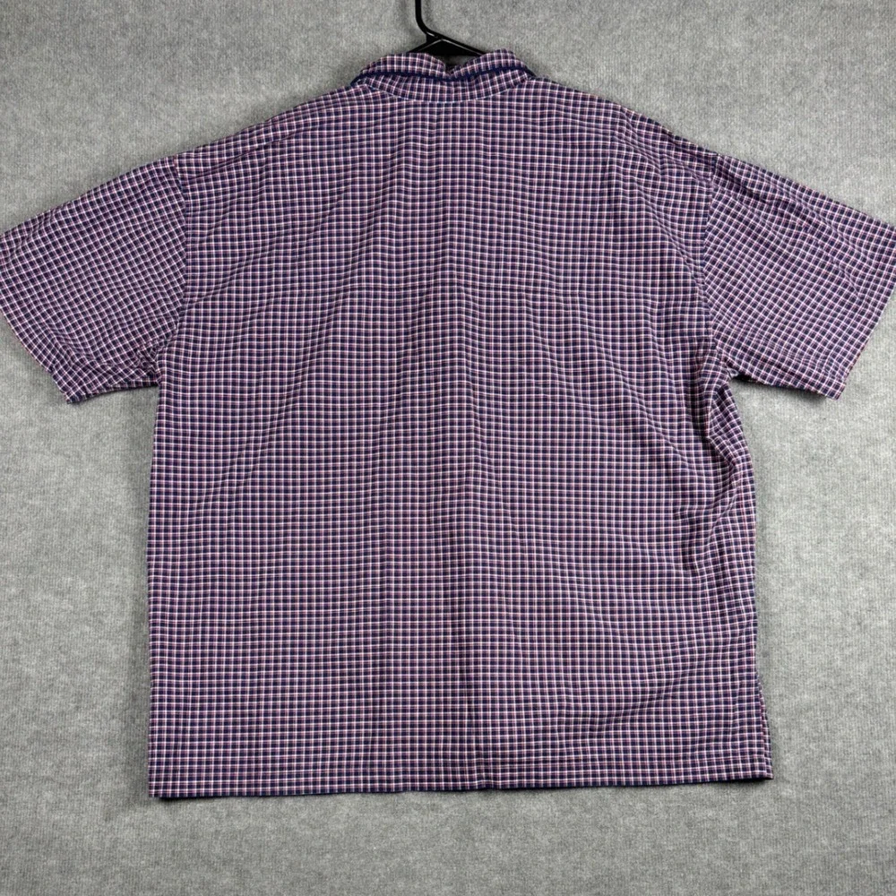 Polo Ralph Lauren‎ Plaid Button Down Sleep Shirt XL Navy Red White Pony Logo